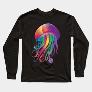 rainbow jellyfish Long Sleeve T-Shirt